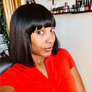 Natural 100% human hair bob wig